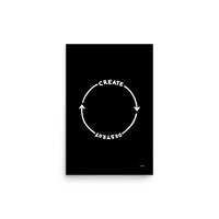 Create/Destroy Poster (Black)