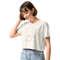 VOTE (No. 1) Cropped Tee, Off-White