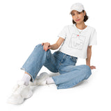 VOTE (No. 3) Cropped Tee, White