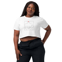 VOTE (No. 3) Cropped Tee, White