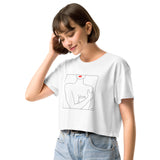 VOTE (No. 3) Cropped Tee, White