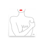 VOTE (No. 3) Poster, White