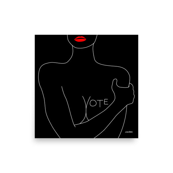 VOTE (No. 3) Poster, Black