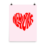 New York Love, Poster (pink/red)