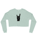Hand Signals: Sign of the Horns Cropped Sweatshirt (6 colors)