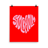 Stockholm Love, Poster (Red/Pink)