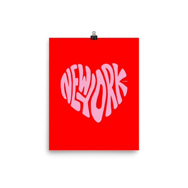 New York Love, Poster (Red/Pink)