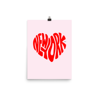 New York Love, Poster (pink/red)