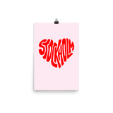 Stockholm Love, Poster (Pink/Red)