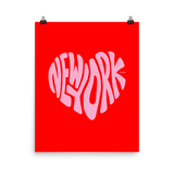 New York Love, Poster (Red/Pink)