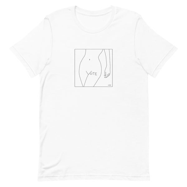 VOTE (No. 1) T-shirt, White, Unisex
